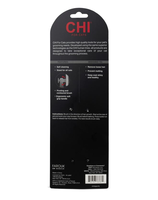 FCH-CHI CAT DUAL SIDED PIN/BRISTLE BRUSH