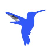 Blue-throated hummingbird map legend.