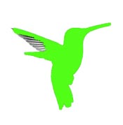 Buff-bellied hummingbird map legend.
