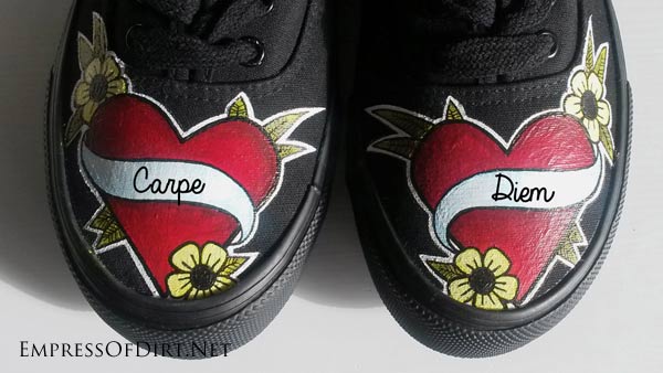 How to paint shoes: a beginner's guide for creating custom canvas shoes with acrylic paint. Make them for your friends or start a small business!