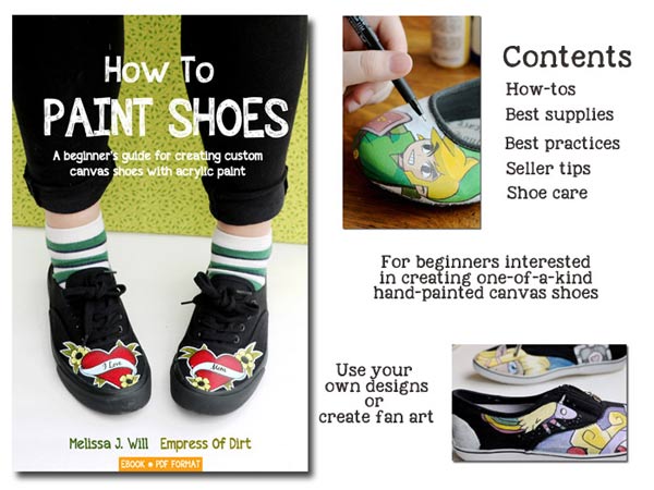 How to paint shoes: a beginner's guide for creating custom canvas shoes with acrylic paint. Make them for your friends or start a small business!