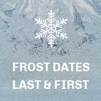 Frost dates.