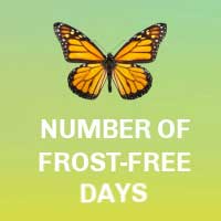 Number of frost-free days.