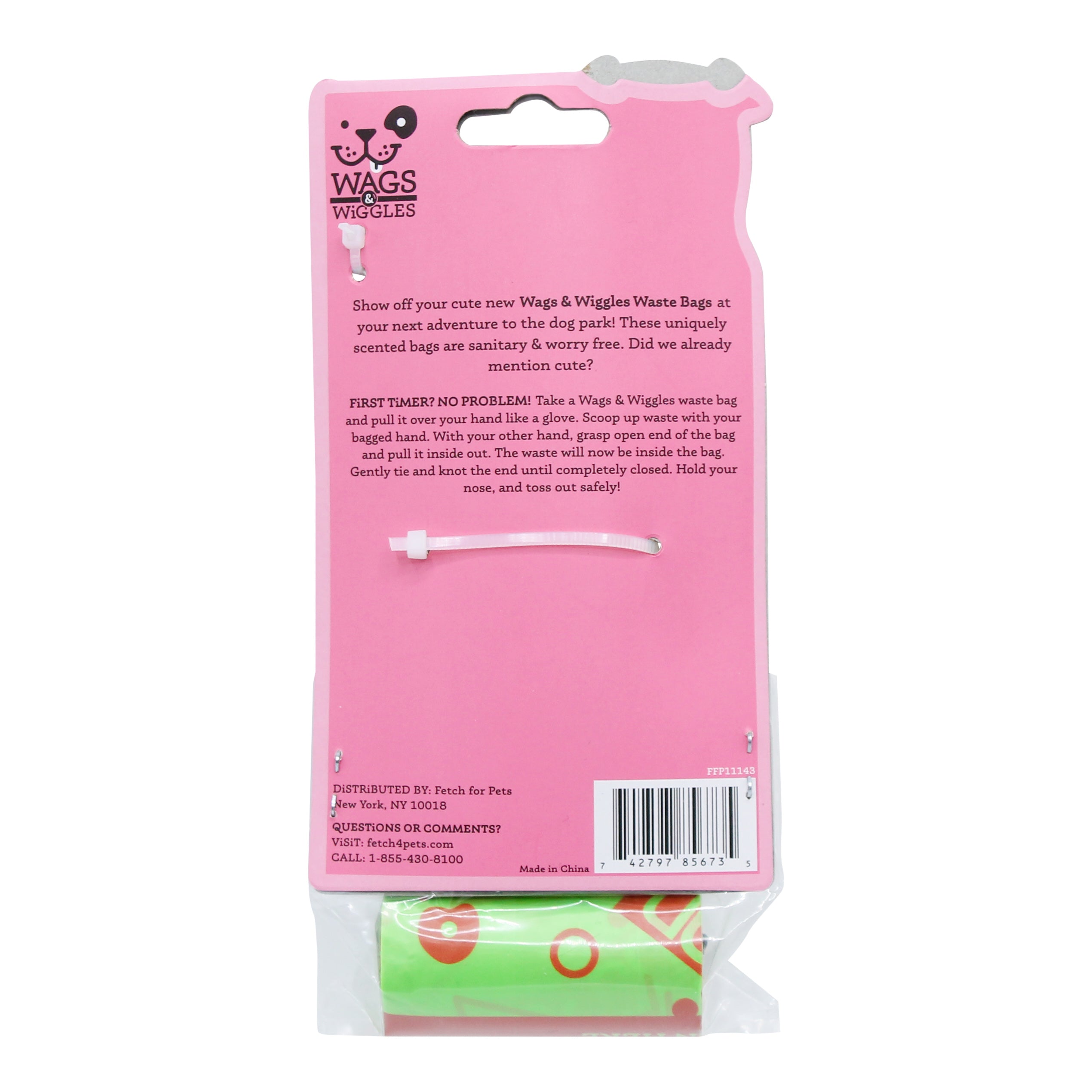 WAGS & WIGGLES DISPENSER WITH 30 WASTE